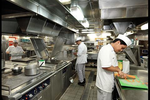In practice, on many ships, food waste and its derivatives are sent, in whole or in part, to the grey water system.